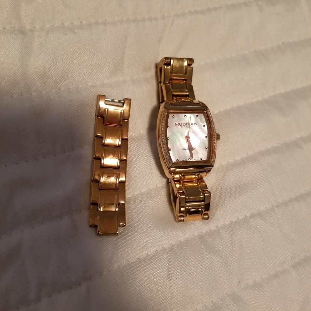 Rose gold and diamond Rudiger German Watch! - Picture 5 of 6